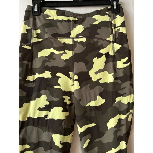 Lululemon Swift Speed High Rise Crop Leggings 21" Size 6 Camo Crispin Green - Picture 2 of 7